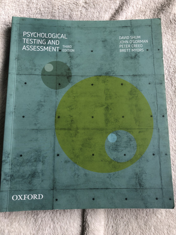 Psychological Testing and Assessment — StudentVIP