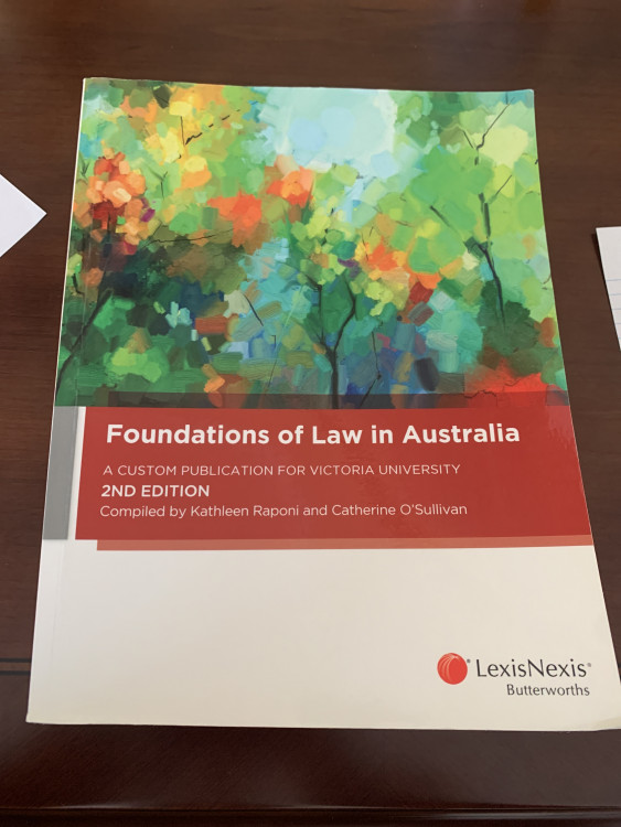 FOUNDATIONS OF LAW IN AUSTRALIA — StudentVIP