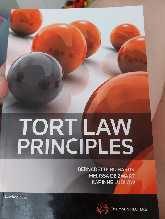 Tort Law Principles — StudentVIP