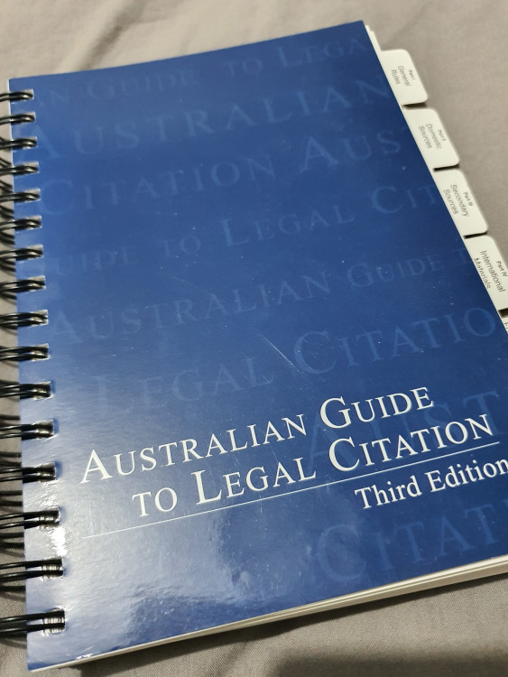 Australian Guide to Legal Citation — StudentVIP