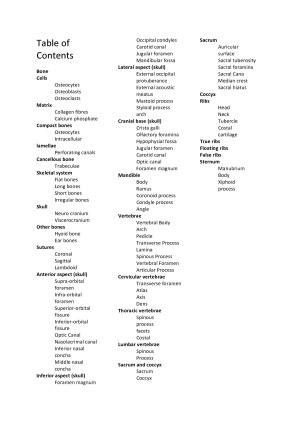 Axial Skeleton — StudentVIP