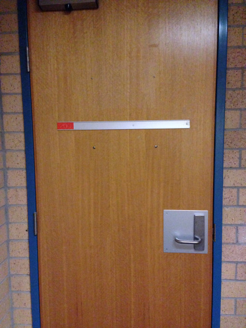 Another entrance further along, on your right