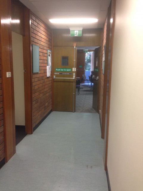 As you come from the min entrance