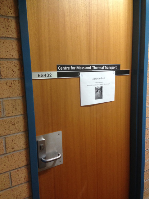 Door on your left