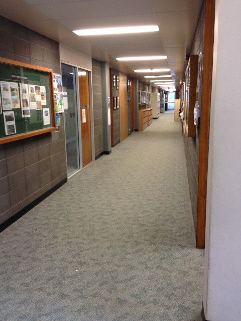 Down the corridor