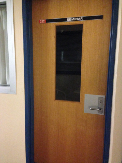 Finally... The door on your right!