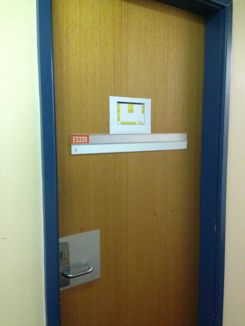 First door on your left