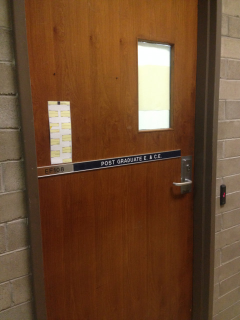 First door on your left