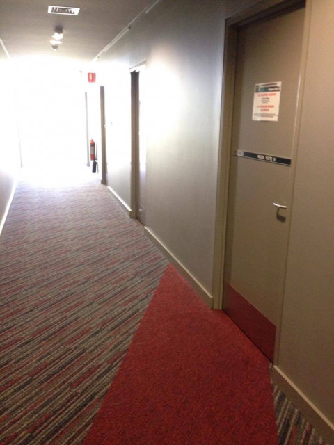 in this corridor