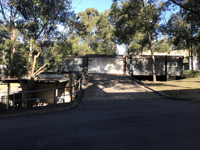 Main entrance looking from student services centre