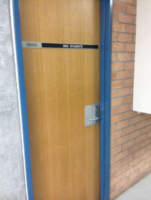 on the left wall