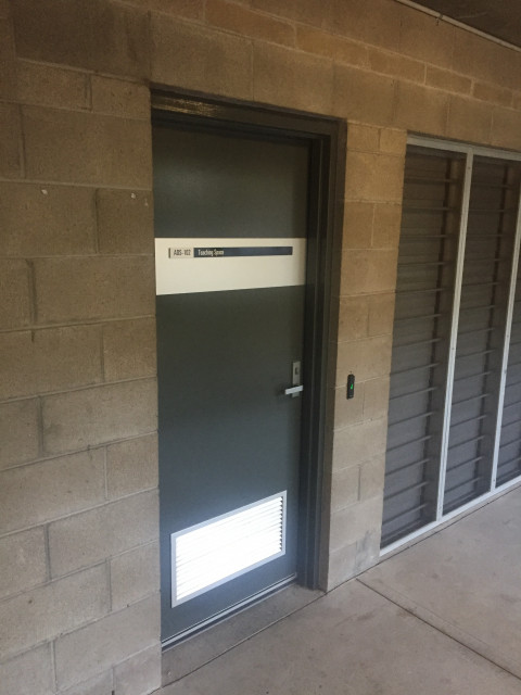 Second on your left in the cloister