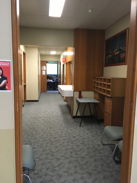 Walk down the corridor until you see this doorway. Walk through it.