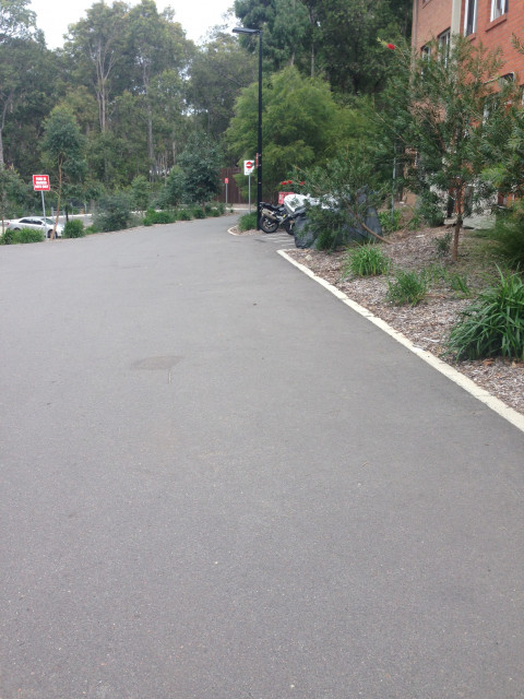 Walking towards the parking